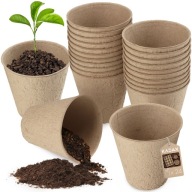 24X DONICZKI TORFOWE BIODEGRADOWALNE DO ROZSADY 8CM | EKO ZESTAW SADZONKI