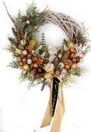 Świąteczny bożonarodzeniowy wianek na Boże Narodzenie 38 cm