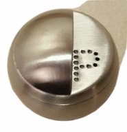 HERSTAL sól pieprz INOX 2w1 DANISH DESIGN KULA stal szczotkowana DENMARK