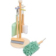 ZABAWKA DREWNIANY ZESTAW DO SPRZĄTANIA AKCESORIA KUCHENNE DZIECKO