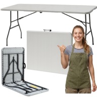 STÓŁ ROZKŁADANY SKŁADANY OGRODOWY CATERINGOWY DLA GOŚCI BANKIETOWY 180X74CM