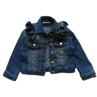 MATALAN kurtka jeansowa katana falbanki 104/110 cm