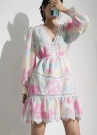 SUKIENKA self koronka pastelowa tie diy mini