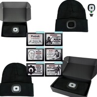 ŚWIECĄCA CZAPKA LED Z GRAWEREM PREZENT DLA NIEGO SUPER PREZENT