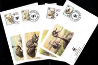 Urugwaj / 4 Koperty FDC / 2020-2023 ( WWF - Fauna - Ptaki ) 1993 r.