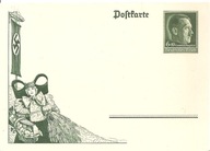 TRZECIA RZESZA -postkarte ozdobna -SWASTYKA ADOLF HITLER