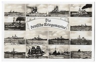D02 Die Deutsche Kriegsmarine składanka rzadka postkarte Wilhelmshaven