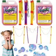 PŁYN DO BANIEK MYDLANYCH 5L X 2 DO DUŻYCH BANIEK NIEBRUDZĄCY + KIJKI GRATIS