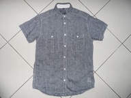 LEN NOWA LNIANA SZARA LUKSUSOWA KOSZULA r S 38