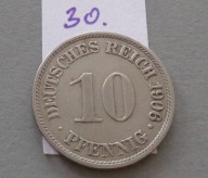 10 PFENNIG 1906 roku , literka A , NIEMCY CESARSTWO