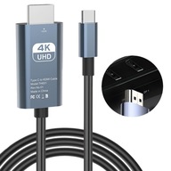 KABEL ADAPTER USB-C DO HDMI 4K UHD 2m HDTV MacBook