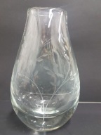 Stara wazo szkło artystyczne ptaszki design