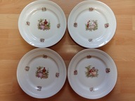 4 talerzyki deserowe Karolina PRL średnica 19,5 cm VINTAGE