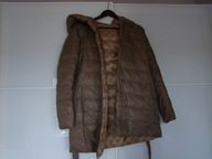 Ochnik Kurtka damska płaszcz puchowy xs beż dwustronna 90% puch 10% pierze