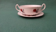 Śliczna, porcelanowa bulionówka- sygnowana