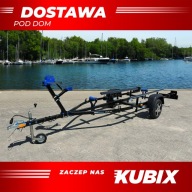 Przyczepa podłodziowa AQUA na łodzie 5 m malowana alu felgi bez belki