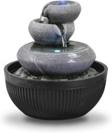 FONTANNA DOMOWA WODOSPAD LED RELAKSACYJNA DEKORACJA EFEKT KAMIENIA