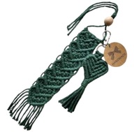 Zestaw prezentowy - makrama zakładka do książek breloczek personalizowane