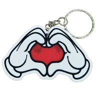 Brelok SERCE z DŁONI na walentynki - idealny prezent walentynkowy