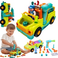 Auto do skręcania rozkręcania mały mechanik jeździ gra interaktywny