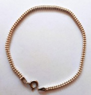 Bransoletka srebrna damska najtaniej. w. 3,04 g. dł 19 cm.