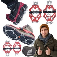 RACZKI TURYSTYCZNE ANTYPOŚLIZGOWE KOLCE ŁAŃCUCHY RAPEKS 41-45 NA BUTY GÓRY