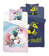 Pościel Jednorożec Kucyk Koń 160x200+70x80 Bawełna Świecąca w ciemności
