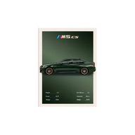 „BMW M5 CS” – Samochodowy Plakat Dekoracyjny dla Fanów Motoryzacji