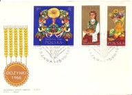 DOŻYNKI -koperta FDC -Fi 1545-1547