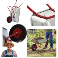 TACZKA BARDZO POJEMNA AŻ 120 L ! WYGODNA SOLIDNA METALOWA GWARANCJA JAKOŚCI