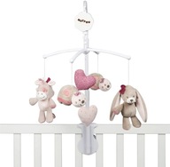 Karuzela z pozytywka Nattou Nina Jade Lili kolorowa 48x7x15 cm