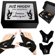 RĘKAWICE Z WBUOWANYMI LATARKAMI LED UNIWERSALNY PREZENT NA DZIEŃ DZIADKA