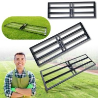 NIWELATOR TERENU RĘCZNY DO TRAWNIKA RÓWNIARKA DO ZIEMI 90X30 PIASKOWANIE