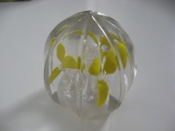 STARY SZKLANY PRZYCISK DO PAPIERU