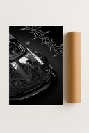 Plakat bez ramy 40x50cm Porsche GT3 RS carbon sport auto motoryzacja obraz