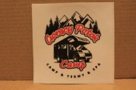 NAKLEJKA - CAMPING - GORĄCY POTOK - CAMPER - AUTO