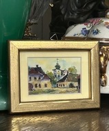 ZBIGNIEW ABRAM STARY SĄCZ 2010 AKWARELA