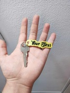 BRELOCZEK Z TWOIM NAPISEM! PERSONALIZOWANY DRUK 3D PREZENT NICK IMIĘ