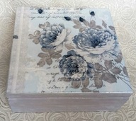 Kasetka 16cmx16cm- Niebieskie róże