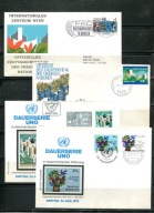 A56744)UNO Wien: 4 Koperta z Specjalny Stempel