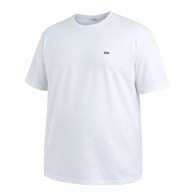 Biała koszulka męska 3XL XXXL PLUS SIZE duża z subtelnym nadrukiem