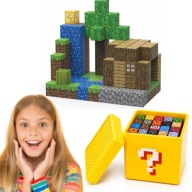 KLOCKI MAGNETYCZNE 3D + 5 FIGUREK PUDEŁKO ZESTAW KLOCKÓW KONSTRUKCYJNYCH