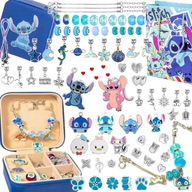 Zestaw koralików do robienia bransoletek Stitch Angel 76 el.
