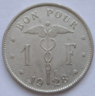 Belgia 1 frank 1928