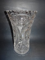 Wazon kryształowy duży, PRL, retro, vintage