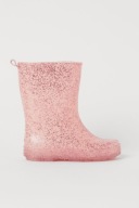 H&M Kalosze z brokatem 34