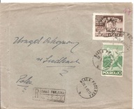 BIAŁA PODLASKA -koperta -erka obieg 1949 rok -do SIEDLCE
