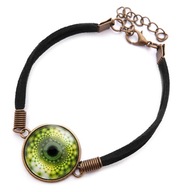 Bransoletka motywacyjna ZIELONA etno MANDALA retro