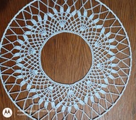 Serwetka .szydełk.na obręczy met.30 cm