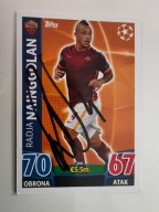 Karta topps match attax autograf AS Roma Radja Nainggolan Champions League